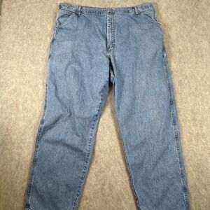 Vintage Wrangler Jeans Mens 42x32 912DEN Denim Blue - Made in USA